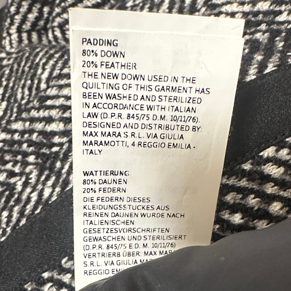 Max Mara WEEKEND Herringbone Down Jacket - Picture 16 of 16